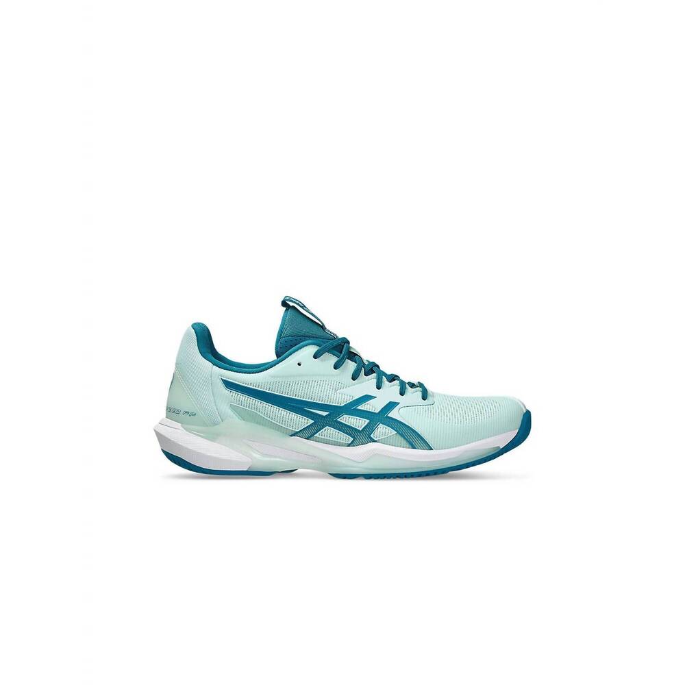 NEW ASICS women's textured lace ups non-marking tennis shoes in soothing sea/tea